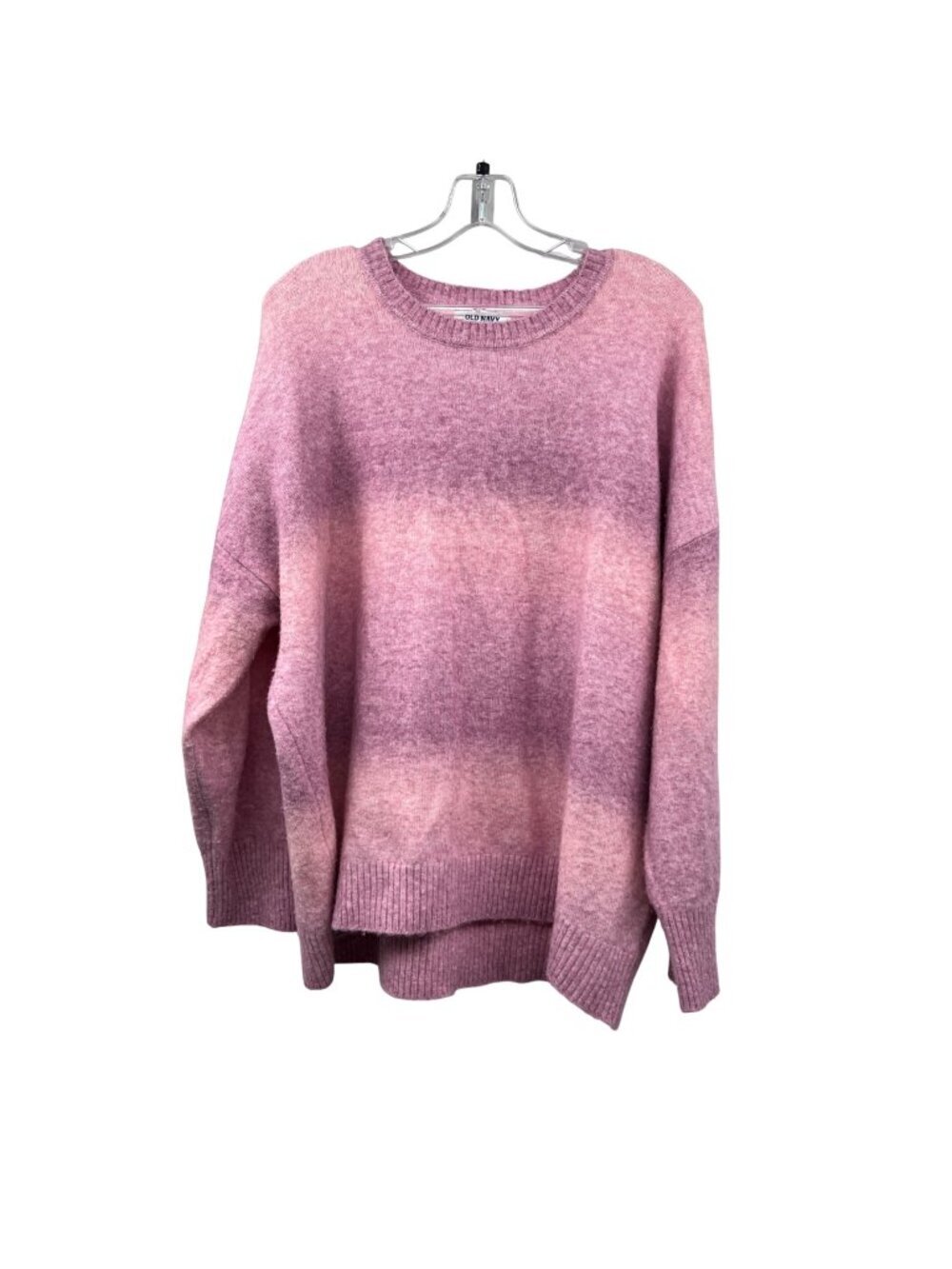 Old Navy Womens Pink Soft Knit Sweater Long Sleeve Size XL